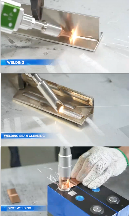 CW 2000W 5-in-1 Laser Cleaning Welding Cutting Machine