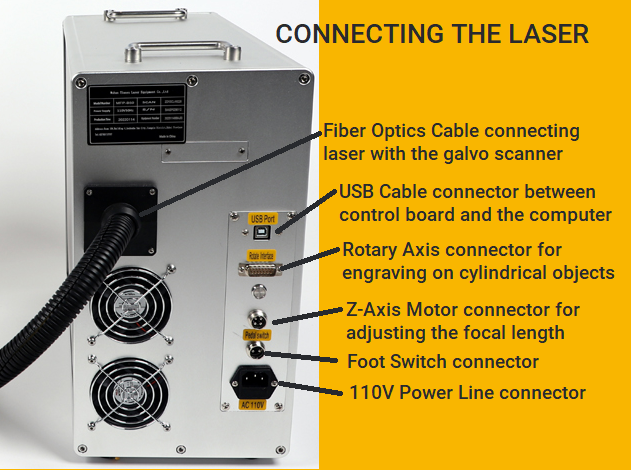 50W Fiber Laser Marking Machine JPT MOPA LP-E