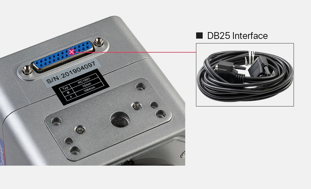 45W RF-CO2 Galvo Laser Marking Machine