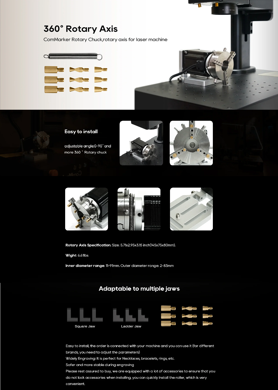 Jewelry Rotary Axis D69