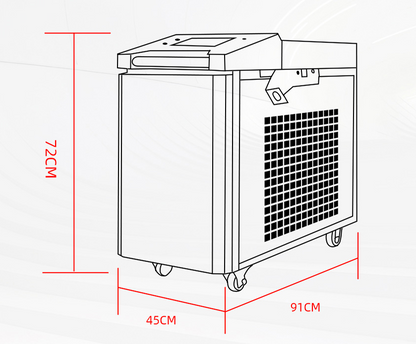 1500W SUP Fiber Laser Cleaning Rust Removal Machine