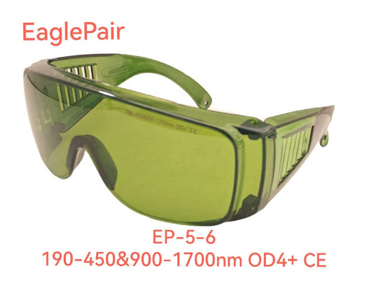 EP-5-6 190-470nm & 800-1700nm Broad Spectrum Laser Protection Goggles