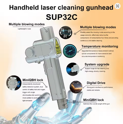 CW 2500W SUP Fiber Laser Cleaning Rust Removal Machine