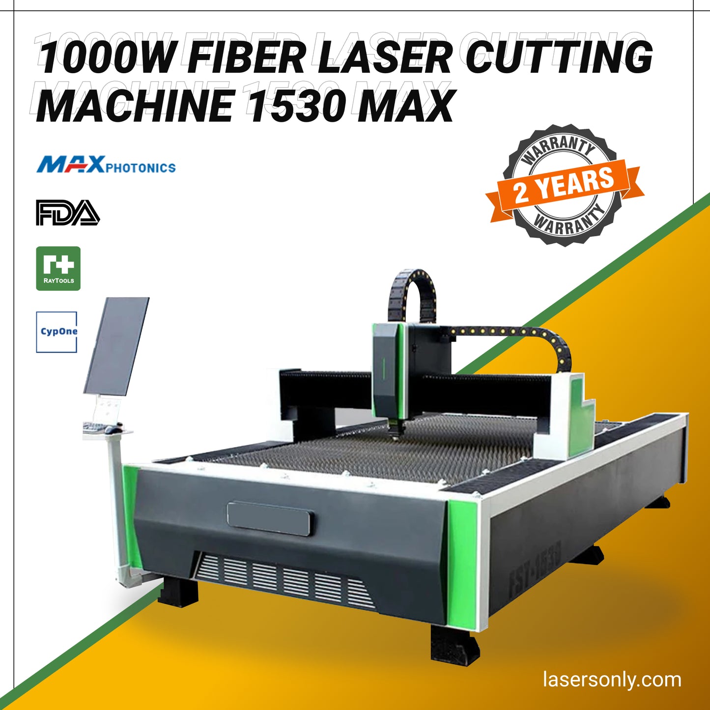 1000 watt fiber laser cutting machine