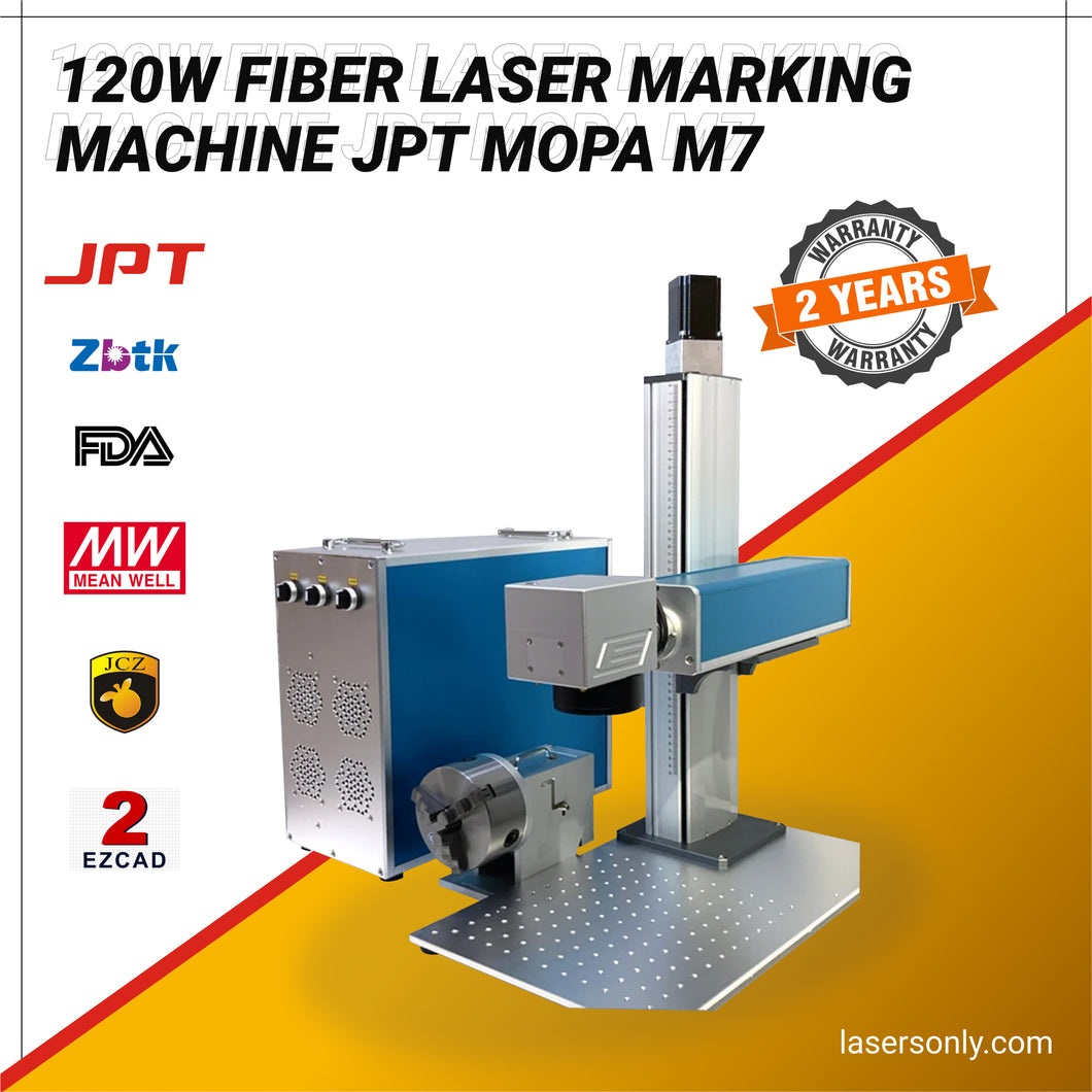 SFX Laser 100W Mopa Fiber Laser Engraving Machine YDFLP-M7-M-R JPT MOPA M7  Stainless/Aluminum/Copper Laser Engraver