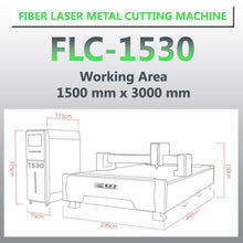 Load image into Gallery viewer, 1000W Fiber Laser Cutting Machine 1530 MAX
