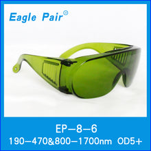 Load image into Gallery viewer, Safety Eyewear for 1064 nm Fiber Laser Frame 6 Fit Over Reading Glasses
