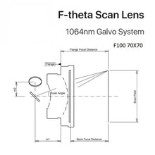 Load image into Gallery viewer, F-Theta Scan Field Lens 1064nm for Fiber Laser Marking Machine
