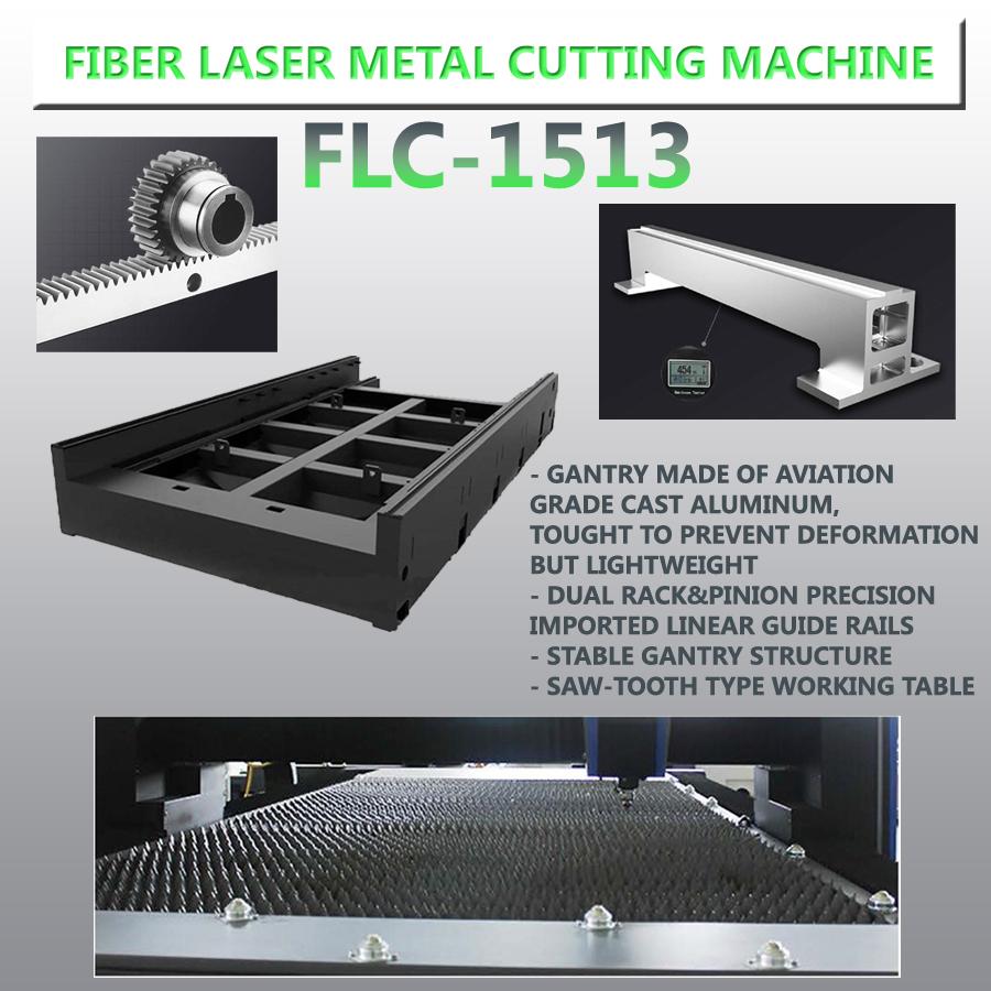 1000W Fiber Laser Cutting Machine 1513 MAX