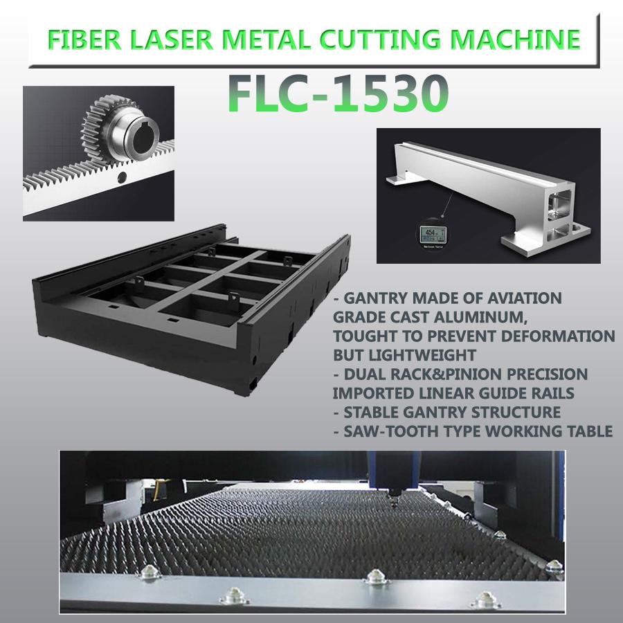 1000W Fiber Laser Cutting Machine 1530 MAX
